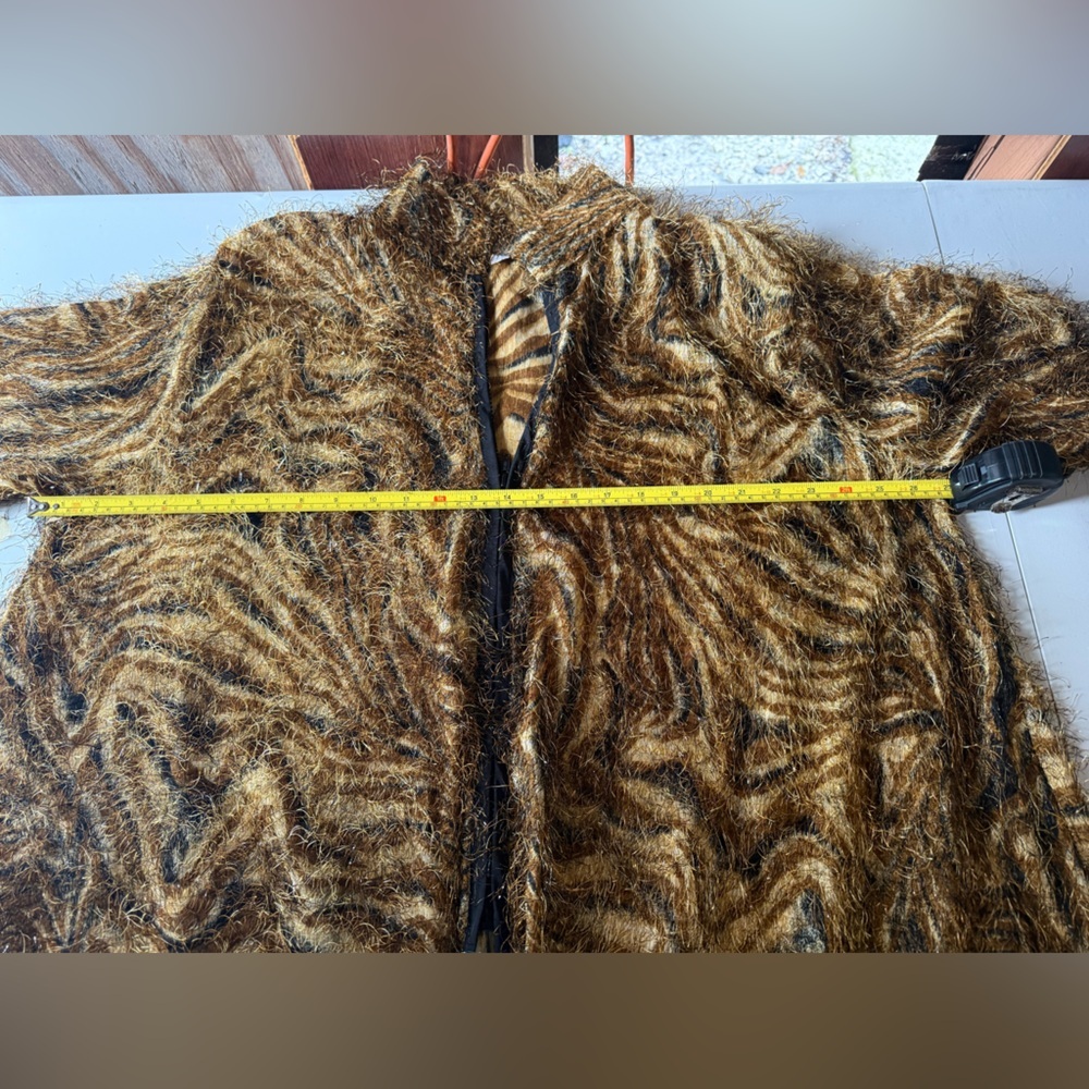 Brown Fuzzy Women's Jacket - Picture 7 of 9